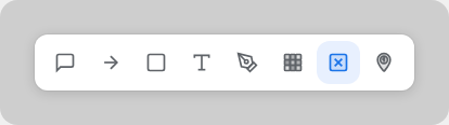 Toolbar with Erase tool selected